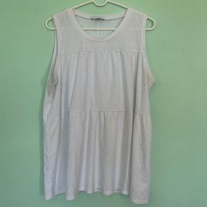 Lane Bryant, white cute tank